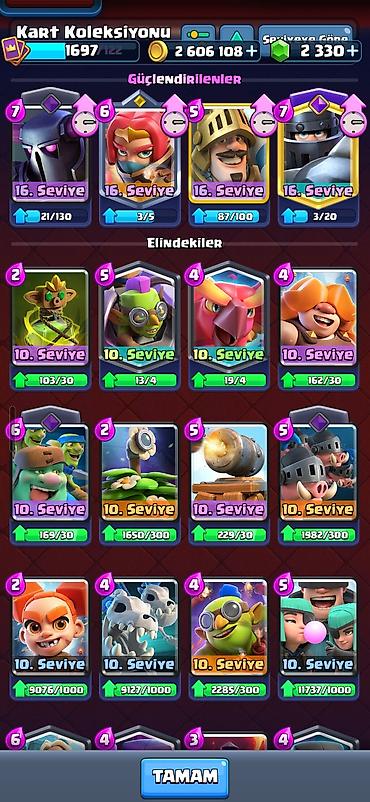 İncəsənət və kolleksiyalar: Clash royale hesabı. Hesabda 2 milyon altın və 2 min elmas var — 3