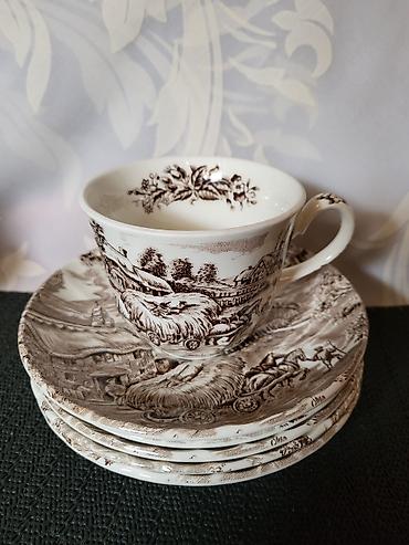 Ostali antikviteti: Solje engleske za kafu,caj Ironstone iz 70ih.god. Engleske solje — 11