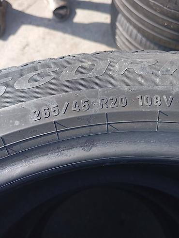 maşin tekerleri: 265/45 R20 3 eded 108V ölçülü avtomobil şinləri - Komplekt: 4 ədəd - — 2