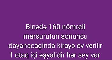 binə kiraye ev: Kirayə mənzil – Binə, 160 nömrəli marşrutun son dayanacağı . - 1 — 1