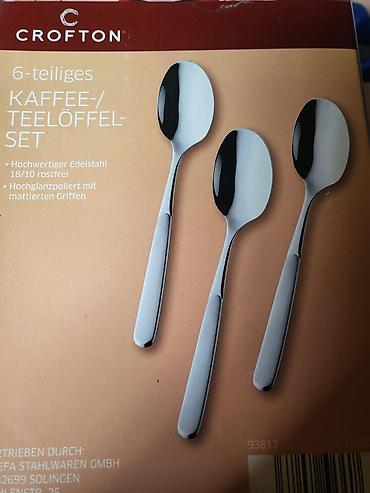 Kašike: Desertne nove kasicice 18/10 oznaka Crofton Nemacka. Nemacke kasicice — 10