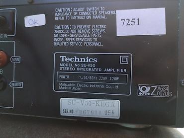 Dinamiklər və kolonkalar: Tecili satilir.630 azn 🔔 Technics SU-V50 stereo inteqrasiya olunmuş -da lalafo.az — 6 Dinamiklər və kolonkalar: Tecili satilir.630 azn 🔔 Technics SU-V50 stereo inteqrasiya olunmuş — 6