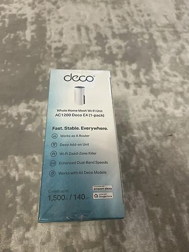 deco роутер: TP-Link Deco E4 (AC1200) — модуль системы Mesh Wi‑Fi для всего дома — 3