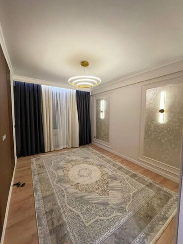 суточный квартира бишкек 2 ком: 1 бөлмө, 46 кв. м, Элитка, 3 кабат, Евроремонт