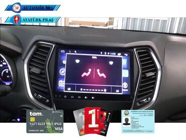avto maqnitola: Hyundai SantaFe 12-17 Android Monitor DVD-monitor ve android monitor