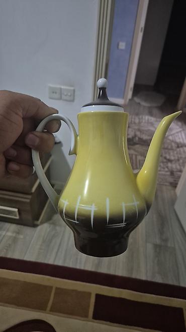 qus resmi: Çay dəsti, rəng - Mavi, Farfor — 10