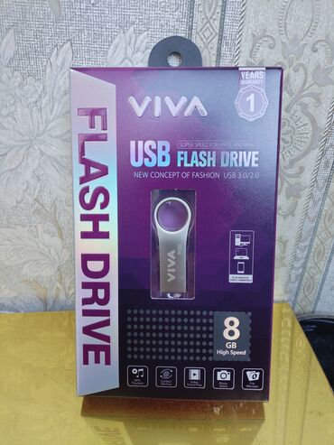 usb vifi: Flash kart HP, 8 GB, USB, Yeni