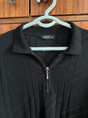 Свитера: Мужской джемпер Figo, размер M - Цвет: черный - Модель: с — 5