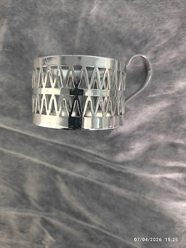 suse qebulu: Paslanmayan poladdan çay/coffee stəkanaltı dəsti (6 ədəd) - Material — 2