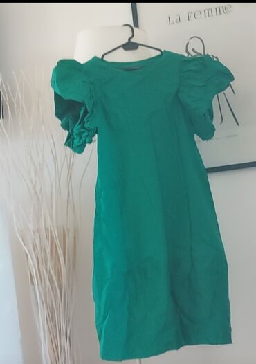 reserved haljine za devojcice: One size, color - Turquoise, Oversize, Short sleeves