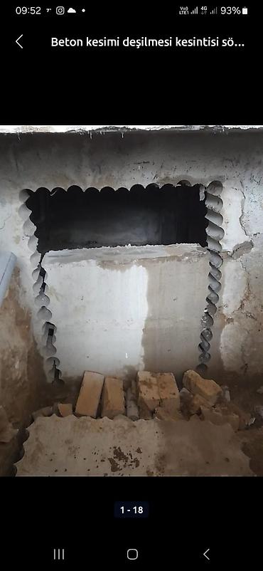 bakida usta isleri: Beton kəsimi və deşmə xidməti - Armaturlu beton, beton divar, döşəmə — 10