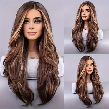 Aksesoari za kosu: Perike – više stilova i boja - Dugi modeli sa šiškama: prirodno — 4