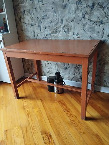 Donlar: Stol uzu 110 sm En 68 sm Ayaqqdan hun 77 sm bərk stoldur — 6