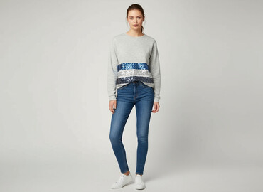 bluzy widzewa: Stradivarius, Світшот жіночий, розмір M