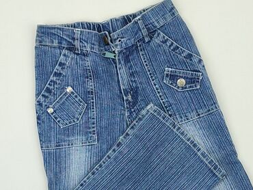 spodnie jeansy szare: Spodnie jeansowe, 5-6 lat, 110/116, stan - Zadowalający