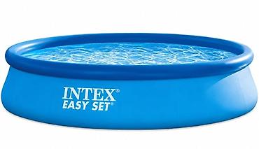 hovuzlar: Elektron Nasos Hediyye. Intex 3.05 × 0.76 m şişmə hovuz 🌊 Yay — 1