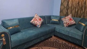 Yataq otağı dəstləri: Künc divan, Açılmayan, Bazasız, Parça, Çatdırılma yoxdur