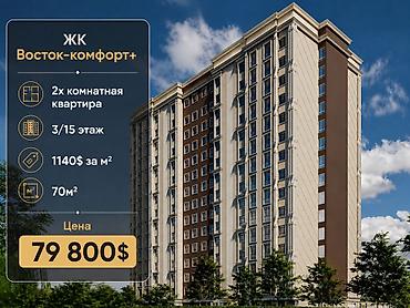 2 8: 2 комнаты, 70 м², Восток-5 мкр Элитка, 3 этаж, ПСО (под самоотделку) — 1