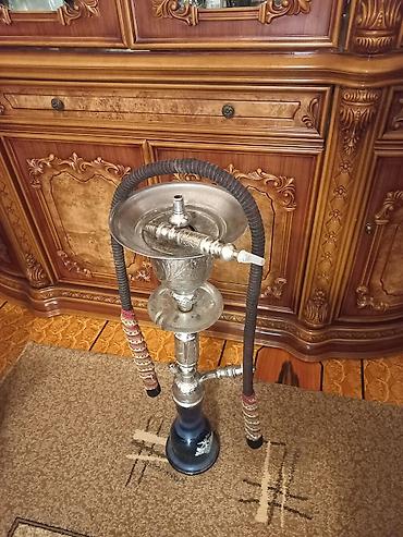 nargile dairesi: Nargilə – klassik dizaynlı, iki şlanqlı model - Korpus: gümüşü rəngli — 3
