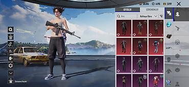 PUBG Mobile hesabı üçün zəngin inventarlı oyun profili. Hesabda
