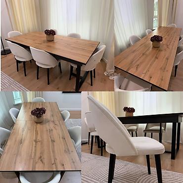 Qonaq otağı üçün, İşlənmiş, Kvadrat masa, 6 stul lalafo.az -da Qonaq otağı üçün, İşlənmiş, Kvadrat masa, 6 stul