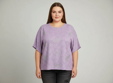 eleganckie bluzki dla puszystych: Women's blouse, size 5XL