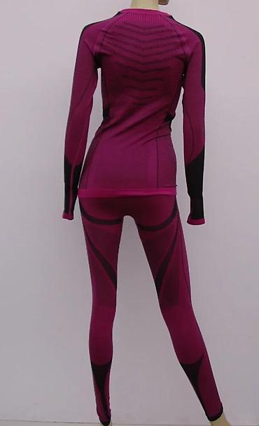 Gornji i donji deo: Ženski sportski set – majica dugih rukava i helanke - Boja — 4