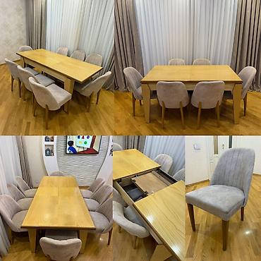 Masa Desti. 500azn. masa vakumla açılır 8 stulla. ideal veziyyetde