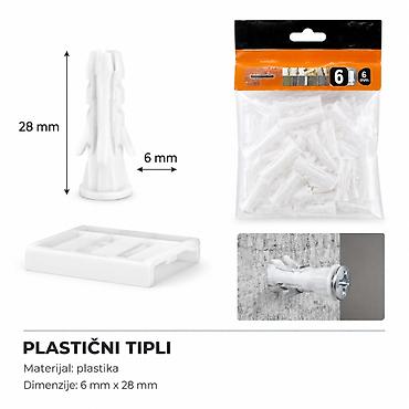KMT Bela tipl 9368165 - Tip: plastični tipl za univerzalnu upotrebu u