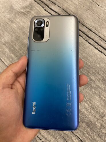 Xiaomi, Redmi Note 10S, Б/у, 64 ГБ, цвет - Синий, 2 SIM