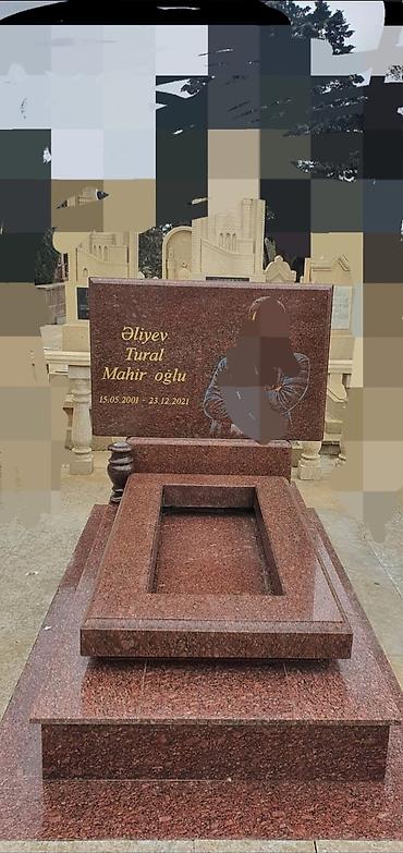 Başqa xidmətlər: Qranit məzar və başdaşı dizayn-istehsalı - Material: təbii qranit — 19