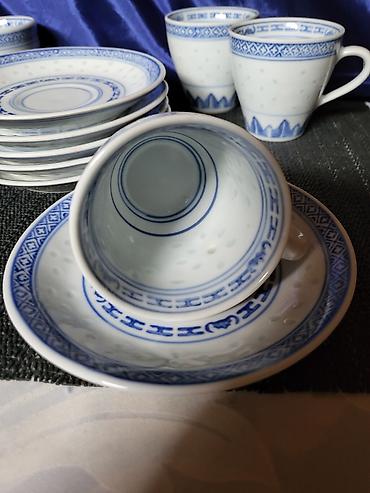 Kuhinjski setovi: Soljice nove jing dezen pirincani porcelan iz 70ih.godina. Soljice — 12