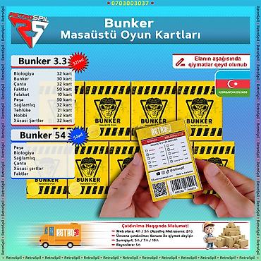 İdman və istirahət: BUNKER Masaüstü oyunu (Azərbaycan dilində ilk və yeganə satış — 1