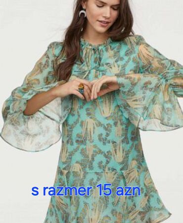 детские платья с длинным рукавом: Коктейльное платье, Миди, Bershka, S (EU 36)