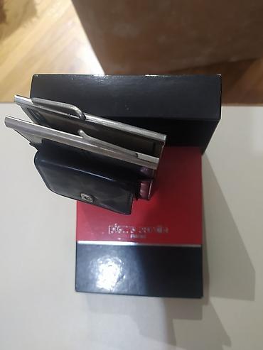 portmane: Pierre Cardin dəri kişi pulqabısı – metal klipsli model - Brend — 2