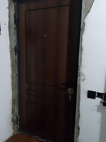 Dəmir giriş qapısı – taxta teksturalı MDF üzlük - Material: möhkəm