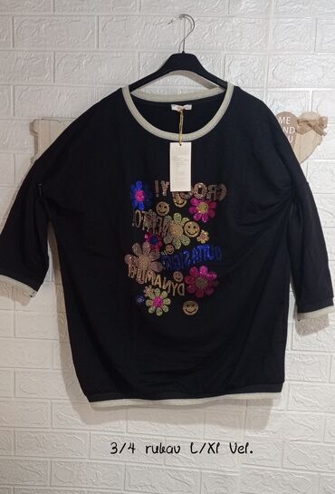 ženske bluze svecane bluze za punije: L (EU 40), XL (EU 42), Cvetni, bоја - Šareno