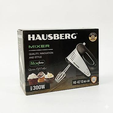 Миксеры: №: 9863 Məhsulun adı: Əl mikseri Hausberg HB-4210 300 W 5 sürətli — 2