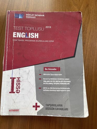 İngilis dili Testlər 11-ci sinif, DİM, 1-ci hissə, 2019 il