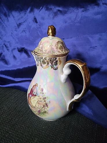 Čajnici: Bokal 1918g + Oscar Shaller Bavaria porcelan. Bokal je nov,pozlata — 5