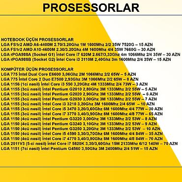 Prosessorlar: Prosessorlar Notebook üçün Prosessorlar ⭐LGA FS1r2 AMD A6-4400M — 2