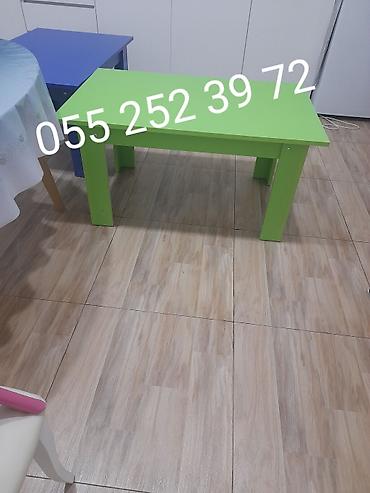 Uşaq masaları: Oğlan üçün, Yeni, Siyirməsiz, Bağça masası, Stulsuz — 8