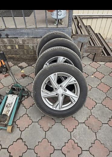 Транспорт: Комплект из 4 колес в сборе: легкосплавные диски Hyundai + жырные шины — 2