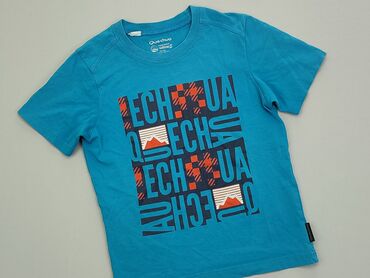 Koszula 6 lat, wzrost - 124 cm., stan - Idealny, wzór - Print, kolor - Błękitny