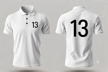 uniform: Ağ rəngli polo futbolka – ön və arxa hissədə “13” nömrəsi - Klassik — 1