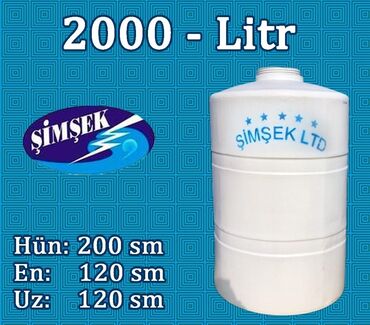 su çənləri satışı: Bak, Plastik, 2000 l l, Yeni