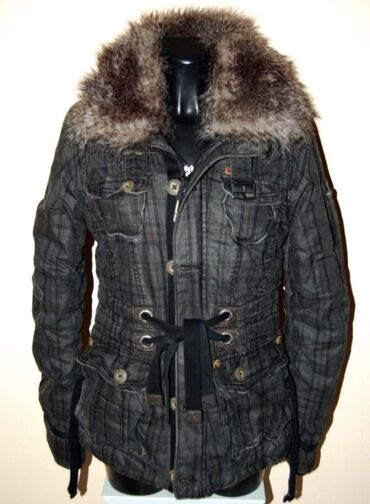 куртка парка мужская: Куртка M (EU 38), цвет - Серый