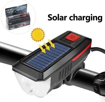 katanac sa sifrom: LED solarna lampa za bicikl sa sirenom Praktična i efikasna LED — 1
