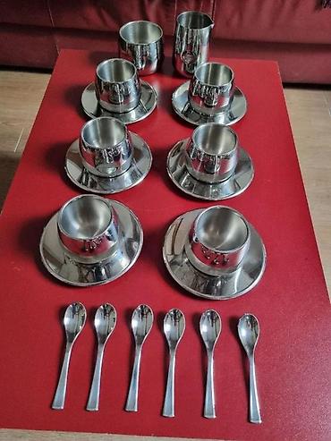 globus bife za pice: AMC ESPRESSO SET INOX 18/10 | Inox 18/10 dizajnerski set termo — 1