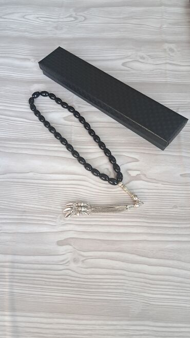 Təsbehlər: Təbii daşlardan hazırlanmış tesbih - Material: şəffaf-qonur tonlarda — 8